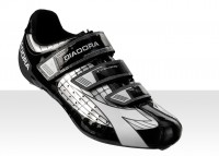Diadora Scarpe Phantom sport cycling black silver DD white